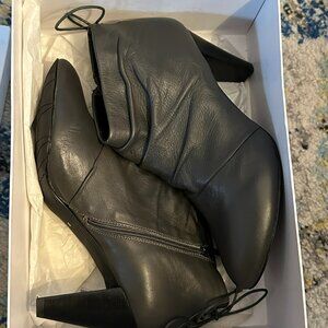 Gray Booties Heels The Cool People Sz 41